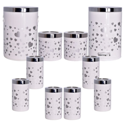 سرویس آشپزخانه 10 پارچه بهاز کالا طرح قلب  کد 16290327