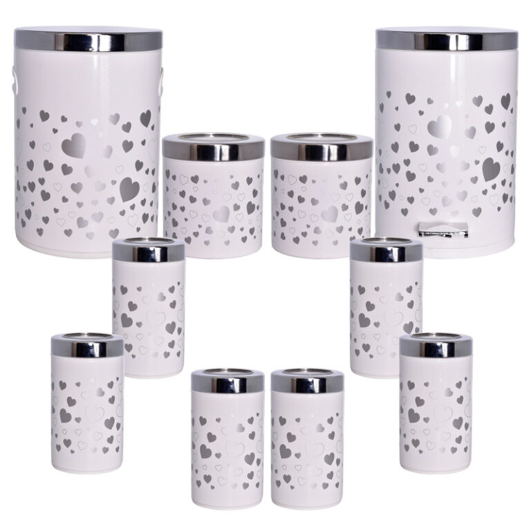 سرویس آشپزخانه 10 پارچه بهاز کالا طرح قلب  کد 16290327