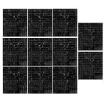 دیوارپوش مدل تایل پشت چسبدار کد 20585 بسته 11 عددی