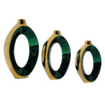 گلدان دکوری مدل زرین مجموعه 3 عددی