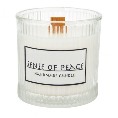 شمع دست ساز معطر مدل نورا با رایحه لوندر زمان اتمام ۳۵ ساعت