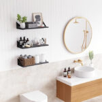 شلف دیواری دینیال مدل مثلثی کد DN-02SH-06 مجموعه شش عددی