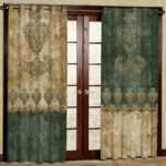 پرده مدل طرح دار مخمل پانچی کد 1067L سایز 140x280 سانتی متر