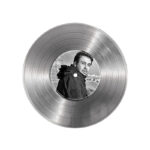 تابلو نیپ آرت طرح دیسک گرامافون مدل 9155 فریم نقره ای