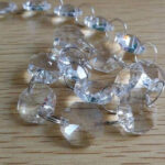 پرده آویز آریا کریستال مدل هلال سایز 130x130 سانتی متر