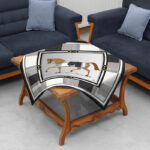 رومیزی مدل مخمل کد M0128 بسته 4 عددی