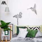 دیوارکوب مدل فلامینگو و پرنده کد A-ANM015 مجموعه 2 عددی