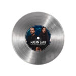 تابلو نیپ آرت طرح دیسک گرامافون مدل 9146 فریم نقره ای