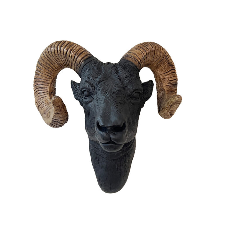 مجسمه مدل دیواری طرح سر قوچ کد 160