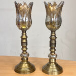 شمعدان نورهام مدل STON+CRY مجموعه ۲ عددی