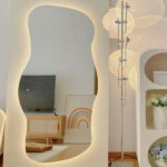 آینه مدل قدی دفرمه بک لایت کد 170