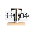ساعت رومیزی ورقه‌ای مدل پایه چوبی کد TN-119