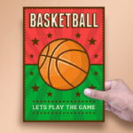 پوستر صبا طرح طرح کلاسیک بسکتبال کد 22