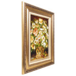 تابلو فرش دستباف سی پرشیا مدل گل در گلدان حصیری کد 903468