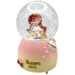 گوی موزیکال مدل پمپی Dream catcher طرح دختر خوشحال کد PA7669