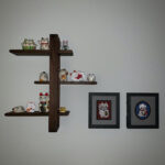 شلف دیواری مدل فلاور باکس کد 00402