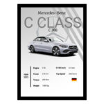 تابلو مدل ماشین مرسدس بنز سی کلاس Benz C-class