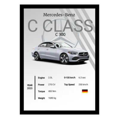 تابلو مدل ماشین مرسدس بنز سی کلاس Benz C-class