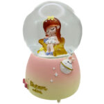 گوی موزیکال مدل پمپی Dream catcher طرح دختر خوشحال کد PA7669