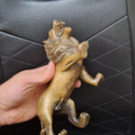 مجسمه برنزی مدل شیر علامت کد CHNA 1 بسته 2 عددی