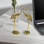 تندیس برنزی درناهای عاشق مدل dc2 مجموعه 2 عددی