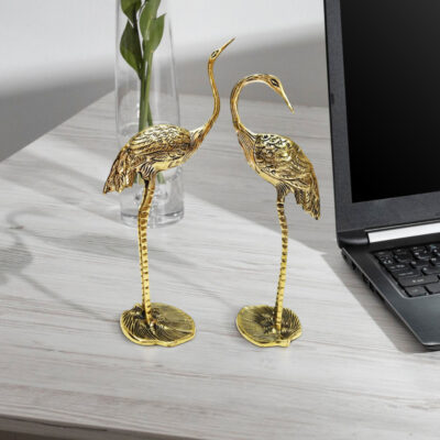 تندیس برنزی درناهای عاشق مدل dc2 مجموعه 2 عددی