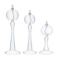 شمع مدل حبابی پایه دار مجموعه 3 عددی