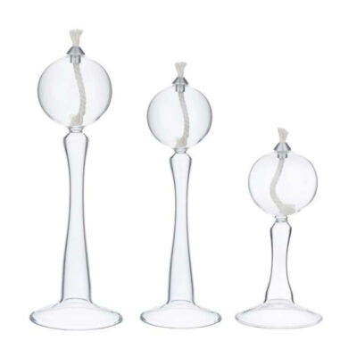 شمع مدل حبابی پایه دار مجموعه 3 عددی