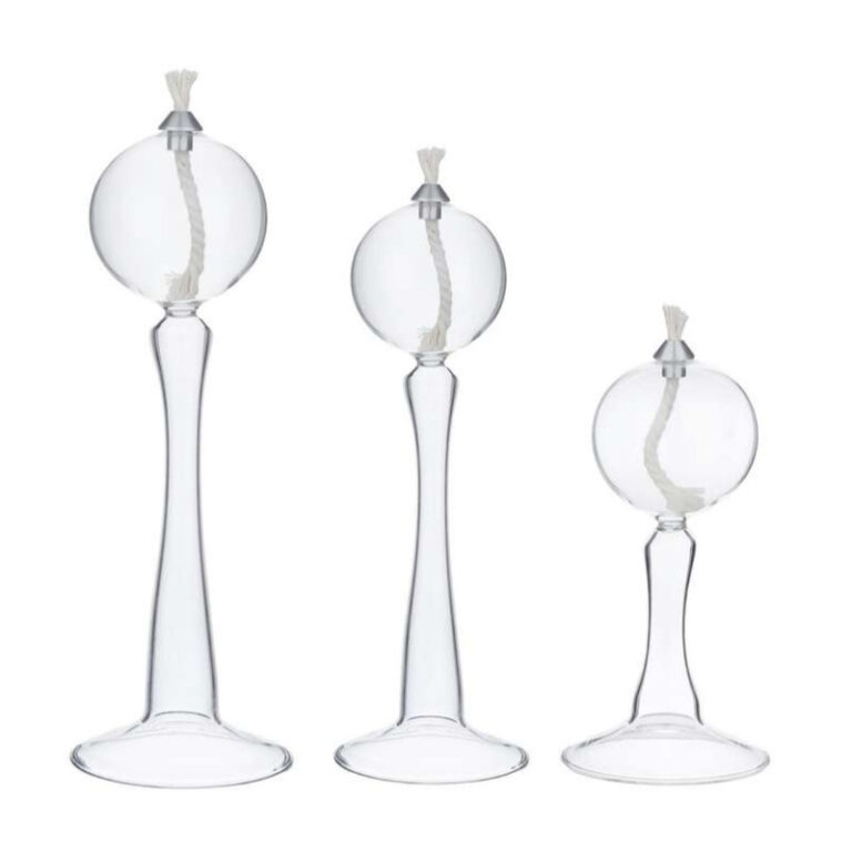 شمع مدل حبابی پایه دار مجموعه 3 عددی