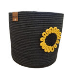 ست سطل و جای دستمال لالی پاپ مدل آفتابگردان