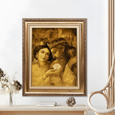 تابلو فرش دستباف سی پرشیا مدل کوروش و ماندانا کد 903418