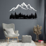 دیوارکوب طرح کوه و جنگل کد MP001