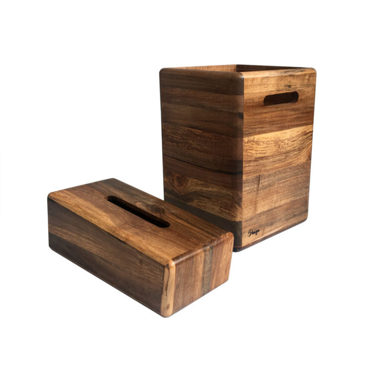 ست سطل و جای دستمال شیجا وند مدل مینیمال