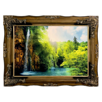 تابلو فرش ماشینی طرح آبشار کد ۷۳۸۶