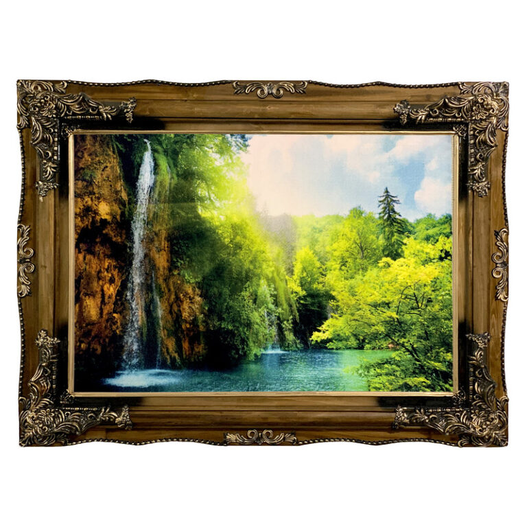 تابلو فرش ماشینی طرح آبشار کد ۷۳۸۶