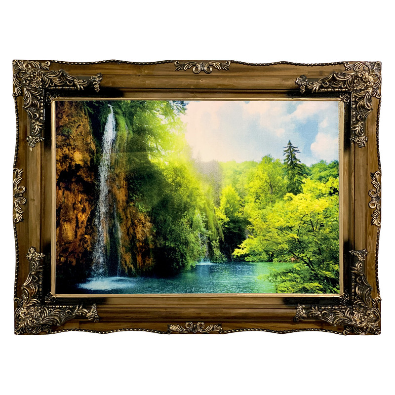 38cd56a6598004f21958a1732d72889e تابلو فرش ماشینی طرح آبشار کد ۷۳۸۶