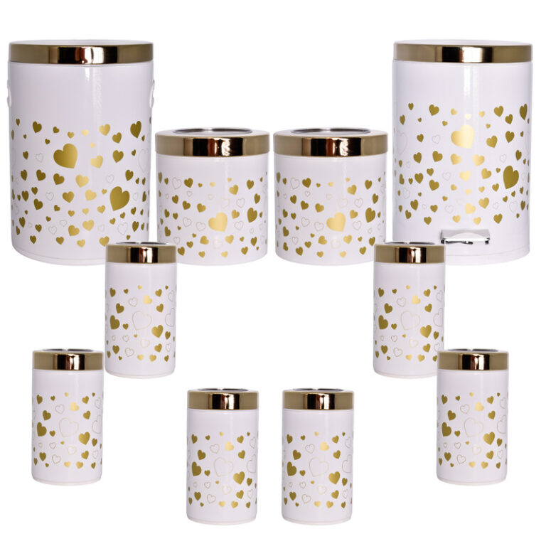 سرویس آشپزخانه 10 پارچه بهاز کالا طرح قلب کد 16290320