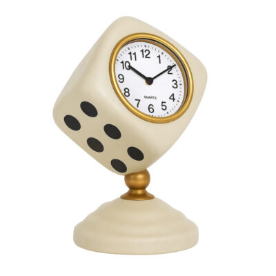 ساعت رومیزی عقربه‌ای مدل تاس