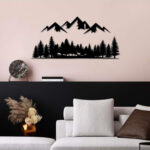 دیوارکوب طرح کوه و جنگل کد MP001