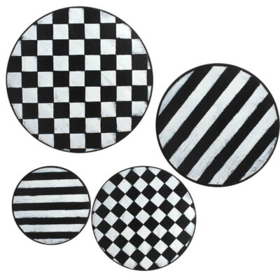 دیوارکوب مدل هاشورو شطرنجی مجموعه ۴ عددی