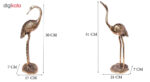 مجسمه برنزی مدل لک لک نر و ماده مجموعه دو عددی