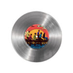 تابلو نیپ آرت طرح دیسک گرامافون مدل 9130 فریم نقره ای