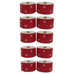 شمع دست ساز مدل قلبی مجموعه ده عددی