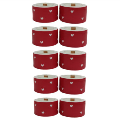 شمع دست ساز مدل قلبی مجموعه ده عددی