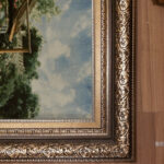 تابلوفرش دستبافت طرح خانه باغ کد NKP.T 1/31