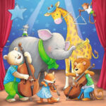 پازل 49 تکه راونزبرگر مدل ANIMALS ON STAGE کد 05638 مجموعه 3 عددی