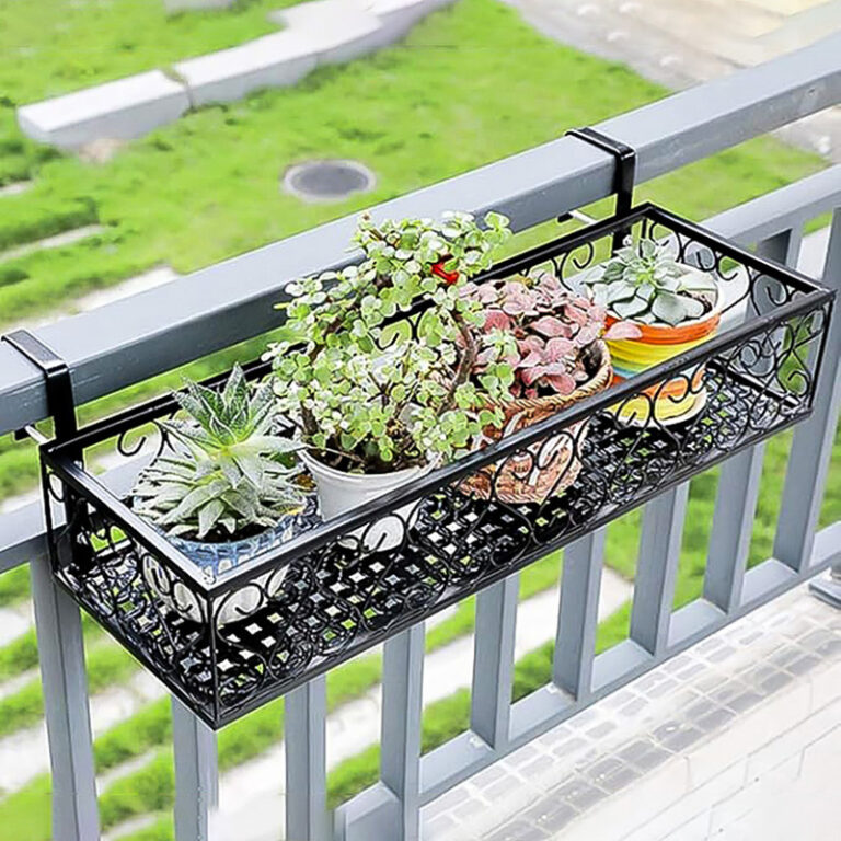 استند گلدان دکومرآت مدل بالکنی طرح قلب