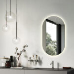 آینه  آزالیا مدل بک لایت بیضی F4060