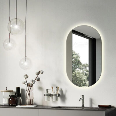 آینه  آزالیا مدل بک لایت بیضی F4060