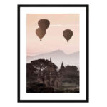 تابلو مدل Sunset air balloons کد 248901788